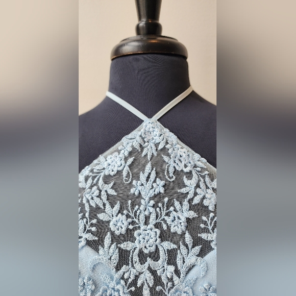 Sky Mori Lee Bridesmaid Dress 21609 Size 8 - Picture 4 of 6